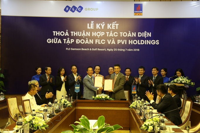 tap doan flc va pvi holdings ky thoa thuan hop tac toan dien