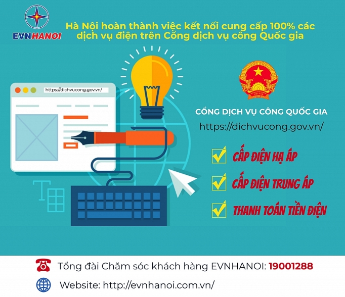 evn hanoi khuyen khich khach hang su dung cac dich vu dien truc tuyen