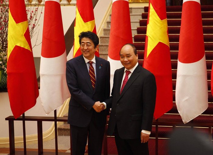 Lễ đón chính thức Thủ tướng Nhật Bản Shinzo Abe
