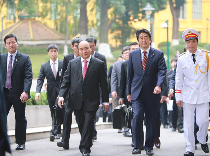 Lễ đón chính thức Thủ tướng Nhật Bản Shinzo Abe