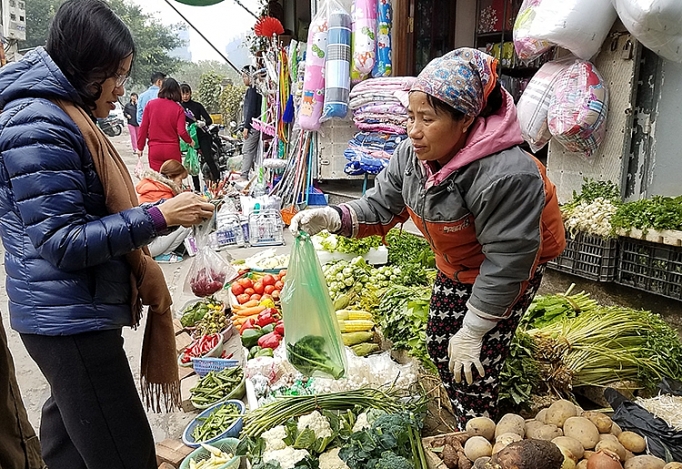 gia hang hoa sau tet khong co dot bien