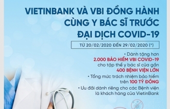 VietinBank và VBI đồng hành cùng các y, bác sỹ trước đại dịch COVID-19