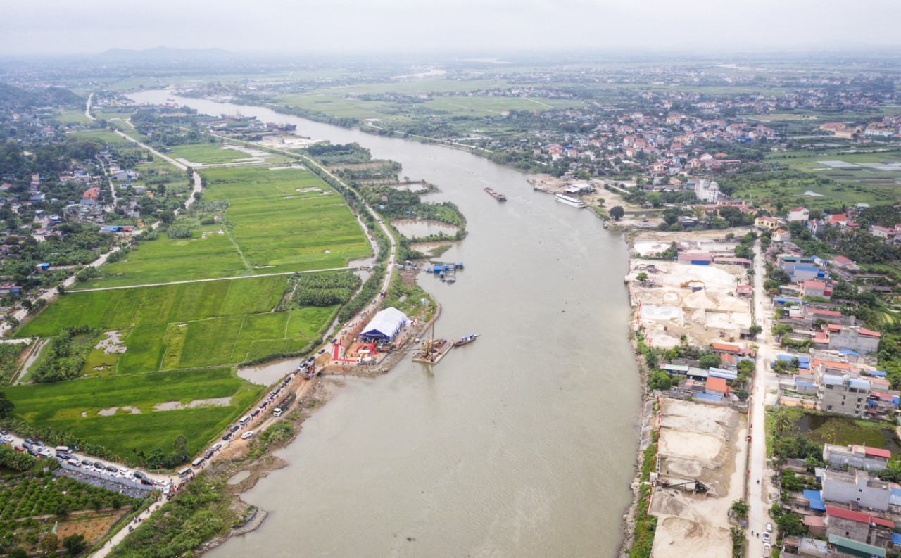 khoi cong xay dung cau quang thanh va cau dinh ket noi hai phong va hai duong