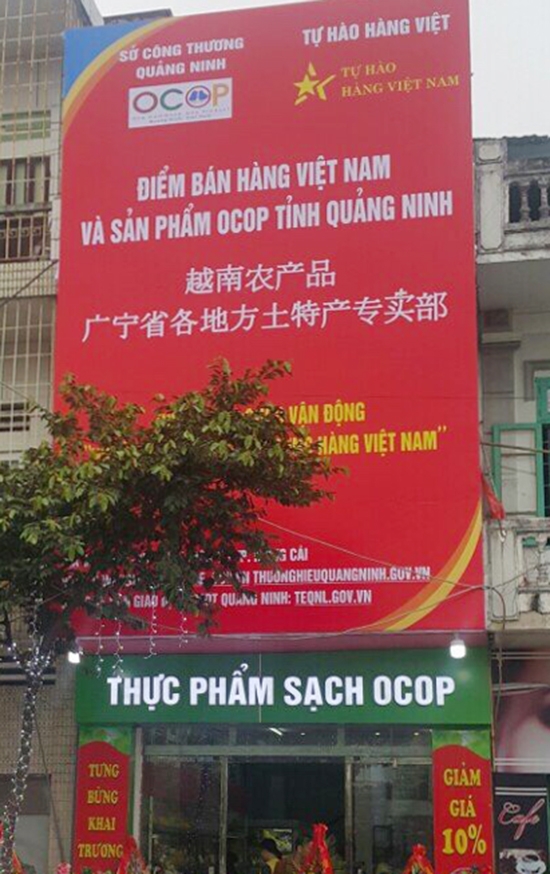 quang ninh khai truong diem ban hang viet nam va san pham ocop