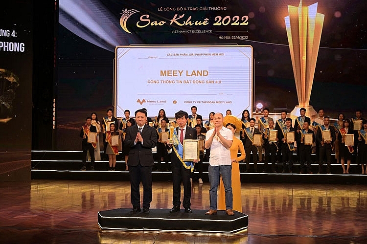 Hạng mục “Sản phẩm, giải pháp phần mềm mới” của Sao Khuê 2022 gọi tên Meey Land