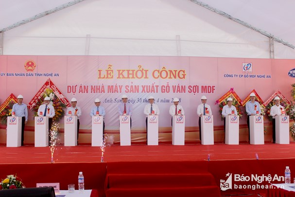 Phó Thủ tướng Vương Đình Huệ dự lễ khởi công Nhà máy sản xuất gỗ trên 2.000 tỷ đồng