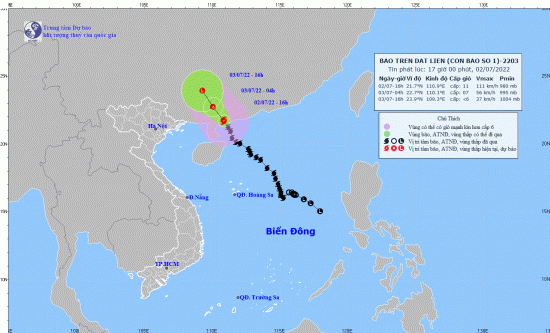 bao so 1 vao trung quoc quang ninh hai phong co gio giat manh