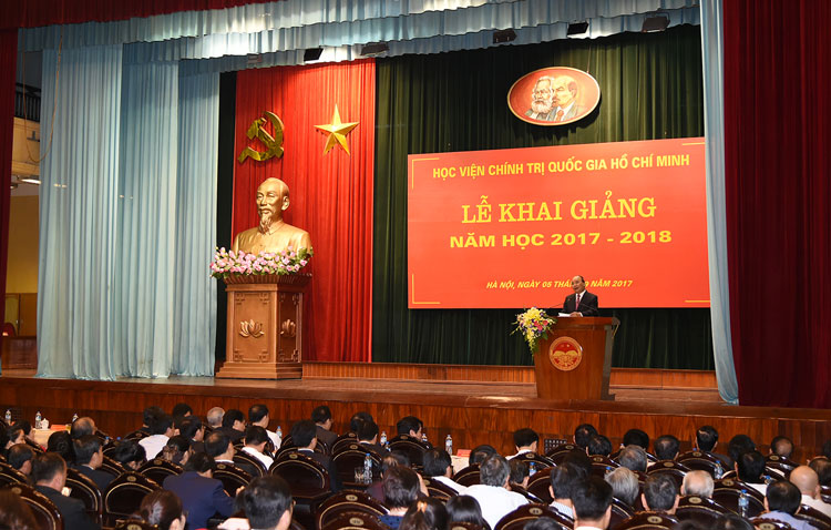 Thủ tướng nhấn mạnh 5 vấn đề tại Học viện Chính trị quốc gia Hồ Chí Minh