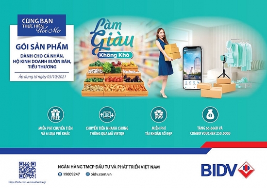 BIDV ra mắt gói sản phẩm toàn diện dành riêng cho khách hàng tiểu thương