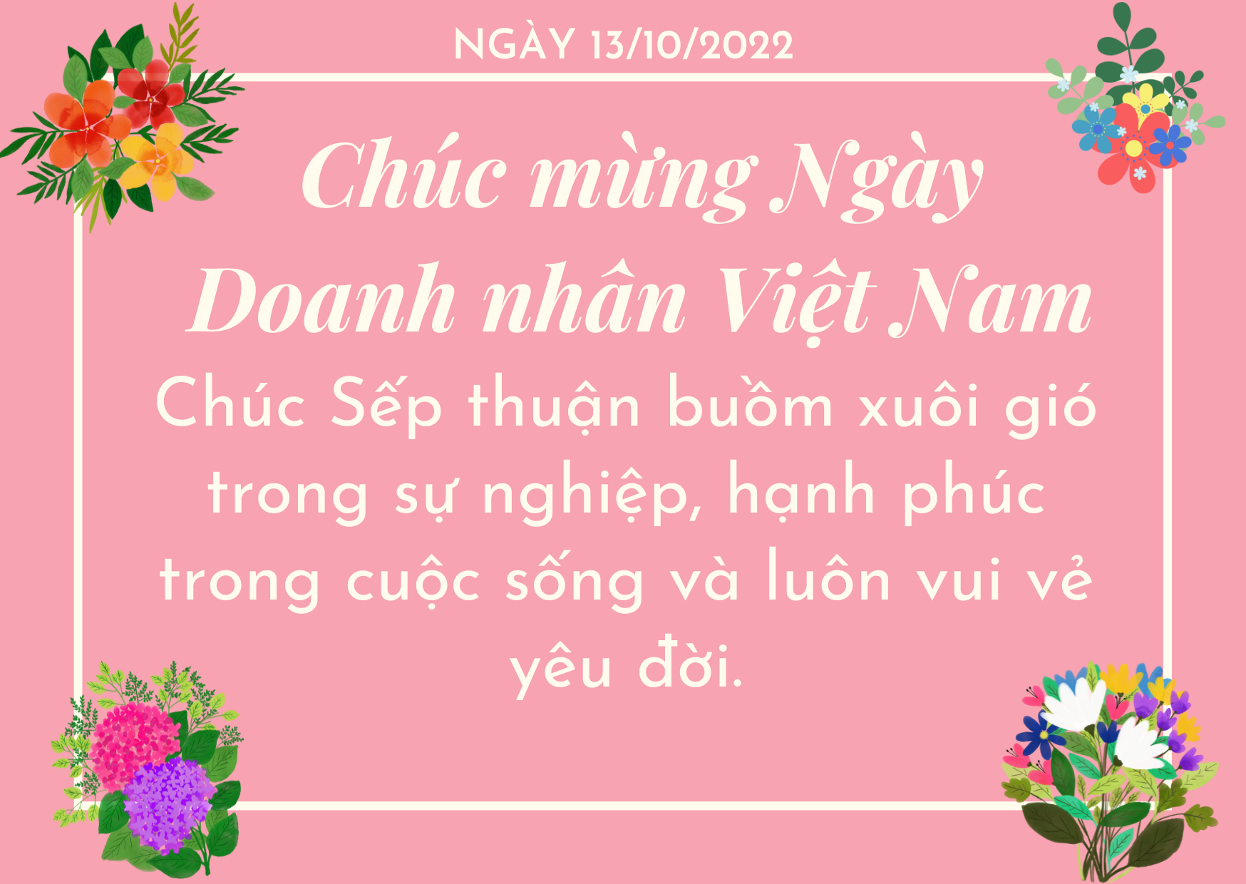 Lời chúc hay, ý nghĩa nhân ngày Doanh nhân Việt Nam 13/10 - Ảnh 1