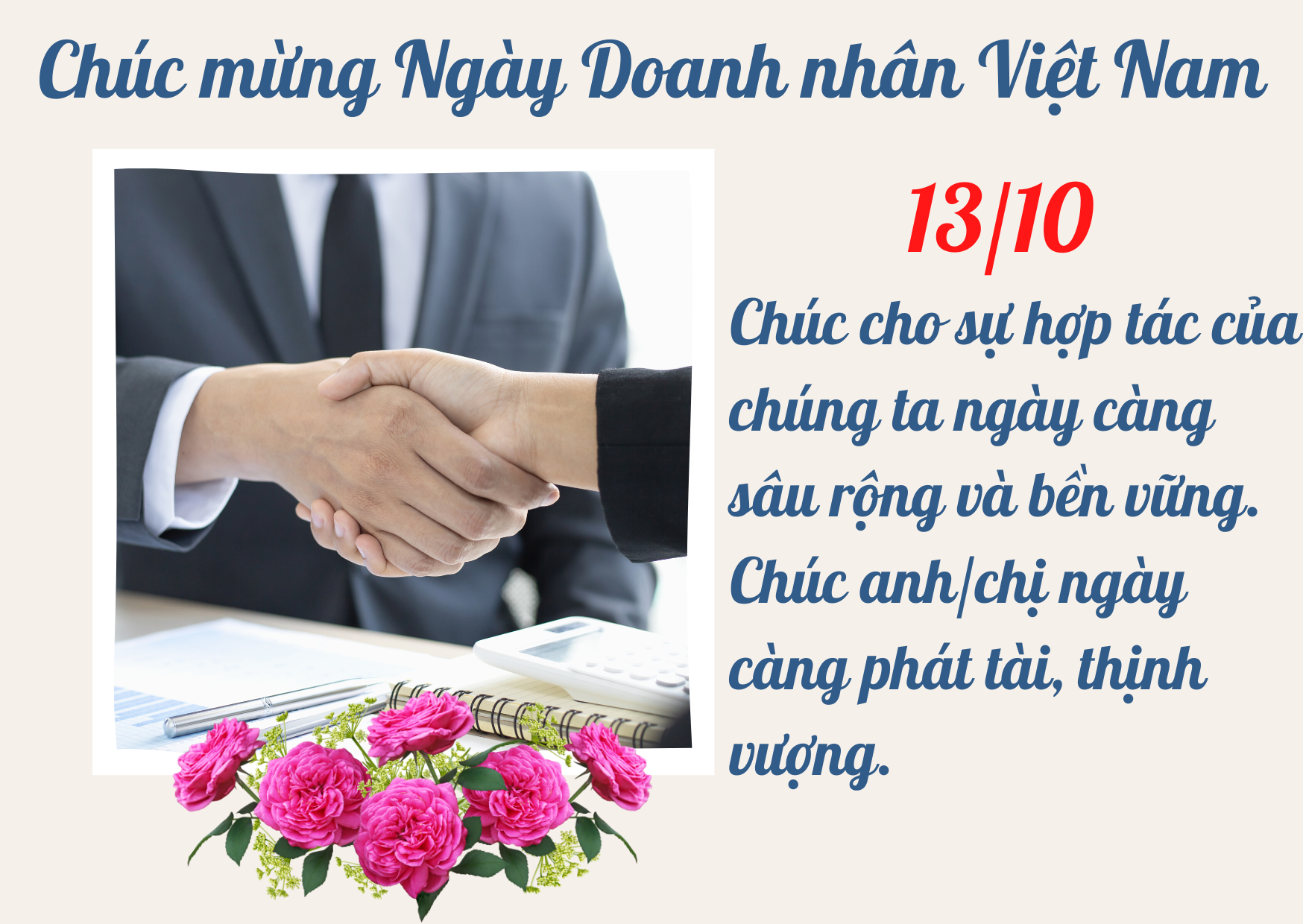 Lời chúc hay, ý nghĩa nhân ngày Doanh nhân Việt Nam 13/10 - Ảnh 2