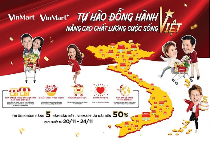 VinMart & VinMart+ siêu khuyến mại mừng sinh nhật 5 tuổi