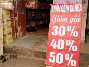 Cảnh giác với hàng giảm giá