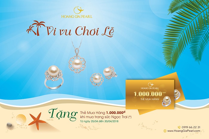 Vi vu chơi lễ cùng trang sức Ngọc Trai Hoàng Gia Pearl