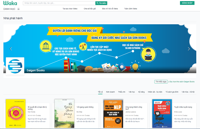 Waka hợp tác khai thác tác phẩm với Saigon Books