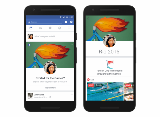 Cùng Facebook thể hiện tinh thần Thế vận hội mùa hè Rio 2016