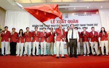 54 van dong vien viet nam len duong tham du asian para games 2018 tai indonesia