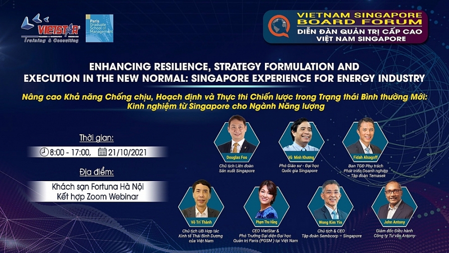 Diễn đàn quản trị cấp cao Việt Nam - Singapore: Chuyển hướng chiến lược từ Covid-19