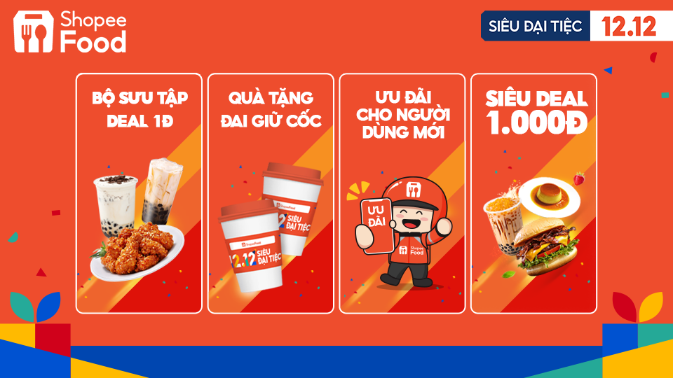 Siêu đại tiệc 12.12 trên ShopeeFood