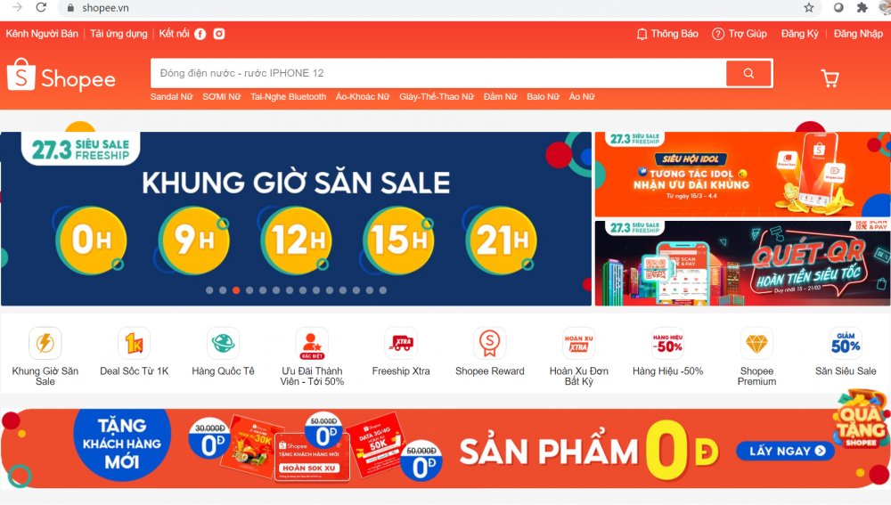 Shopee khởi động chương trình 4/4 Siêu hội mua sắm đầu tiên của năm