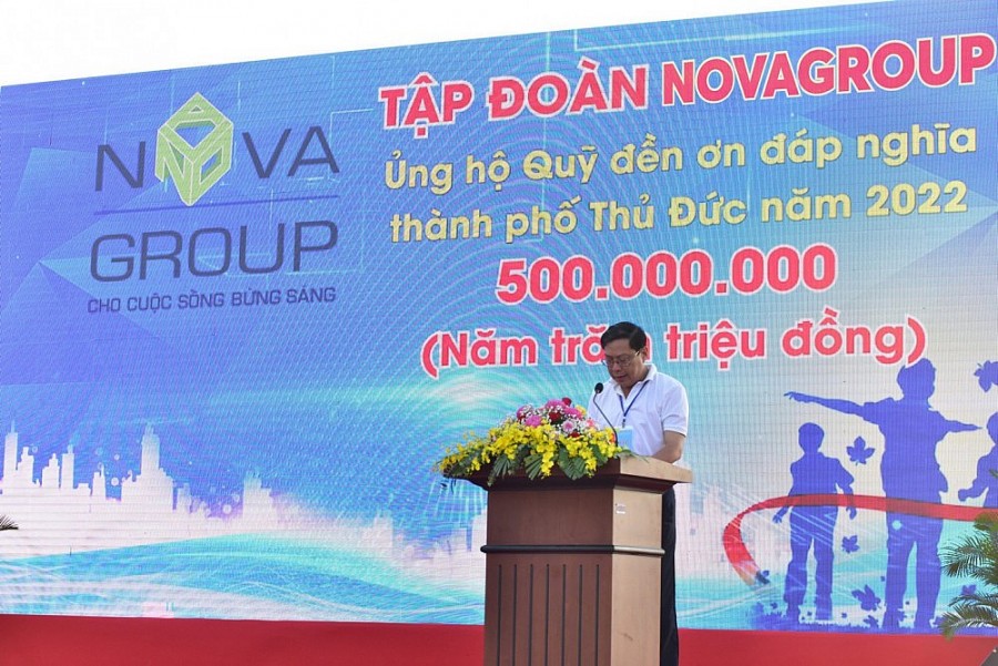 NovaGroup chung tay xây dựng quỹ “Đền ơn đáp nghĩa” TP. Thủ Đức