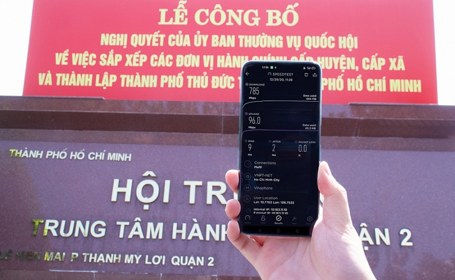 Vinaphone và Viettel song hành phủ sóng 5G thành phố mới Thủ Đức