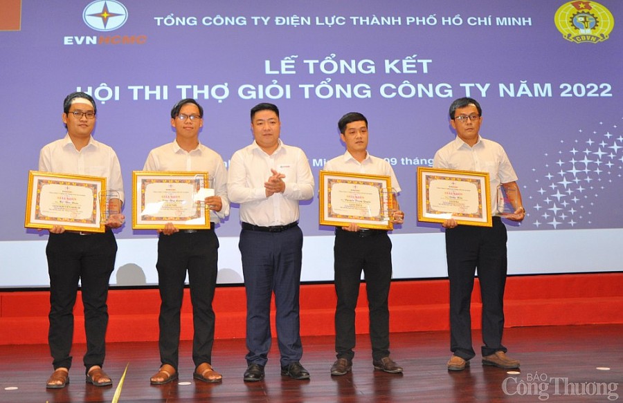 80 kỹ sư, công nhân đạt danh hiệu thợ giỏi ngành điện TP. Hồ Chí Minh năm 2022