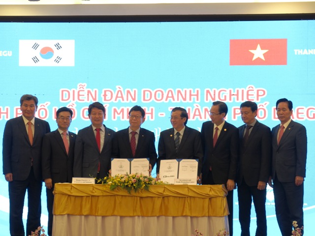 Diễn đàn doanh nghiệp TP. Hồ Chí Minh - TP. Daegu, Hàn Quốc