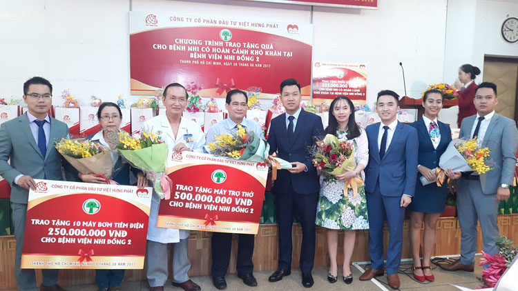 Doanh nghiệp hỗ trợ 1,2 tỷ đồng cho Bệnh viện Nhi Đồng II