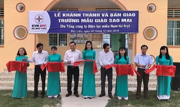 Bạc Liêu: EVN SPC bàn giao trường mẫu giáo 1,5 tỷ đồng