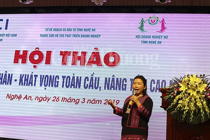 nghe an hoi thao nu doanh nhan khat vong toan cau nang tam cao moi