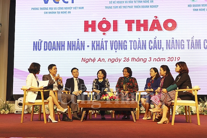 nghe an hoi thao nu doanh nhan khat vong toan cau nang tam cao moi