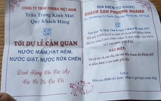 Nghệ An: Chiêu trò bán hàng “tặng quà” nhằm "giăng bẫy" người cao tuổi