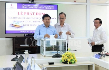 nganh dien thua thien hue hon 40 trieu dong ung ho nguoi ngheo du an kinh thanh hue