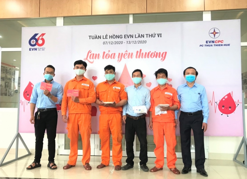 PC Thừa Thiên Huế: 131 đơn vị máu từ chương trình Tuần lễ hồng EVN lần thứ VI năm 2020