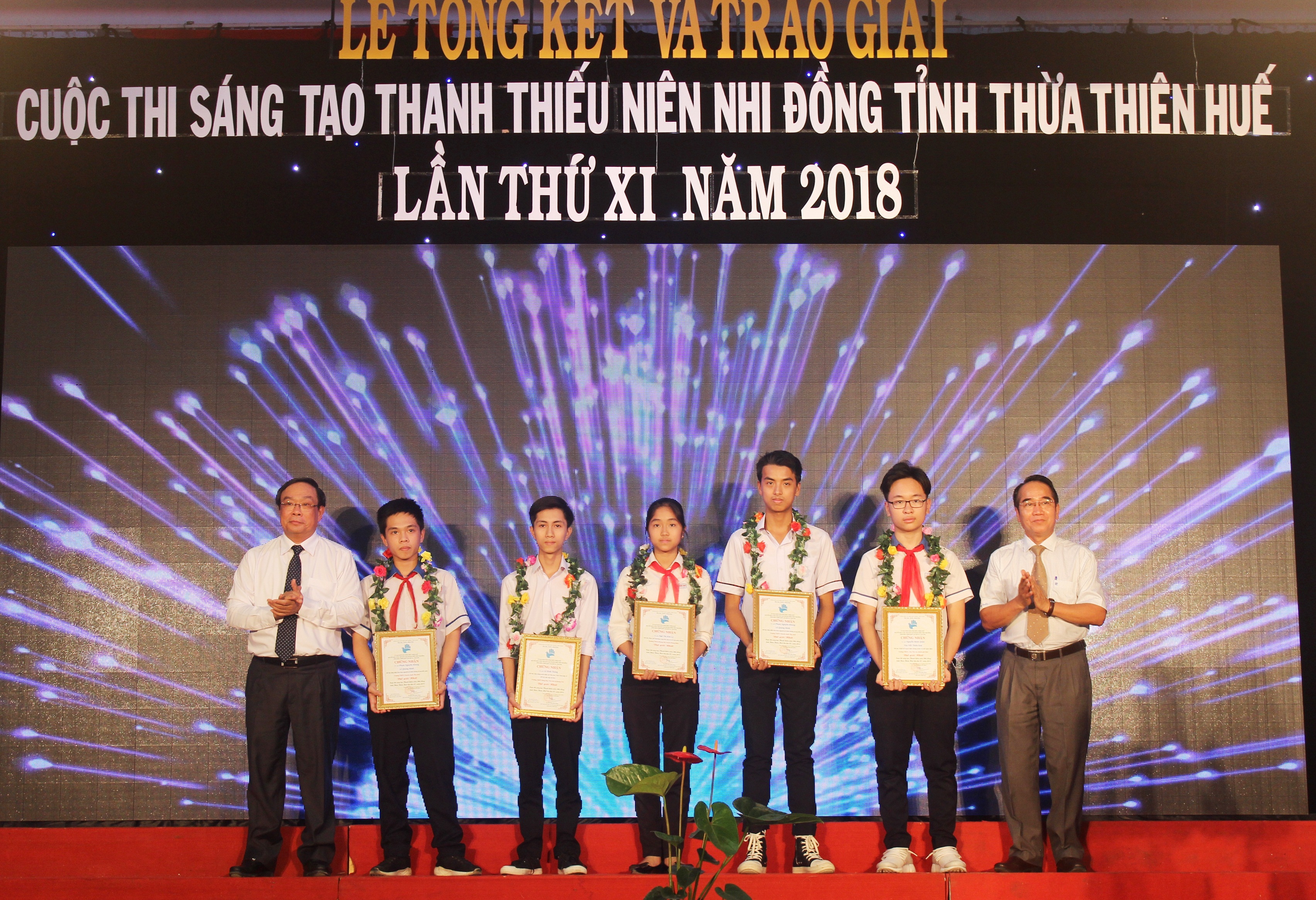 Trao 59 giải thưởng trong Cuộc thi sáng tạo Thanh thiếu niên Nhi đồng tỉnh Thừa Thiên Huế