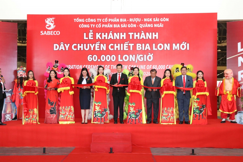 Nhà máy Bia Sài Gòn- Quảng Ngãi: Khai trương dây chuyền chiết lon công suất 60.000 lon/giờ