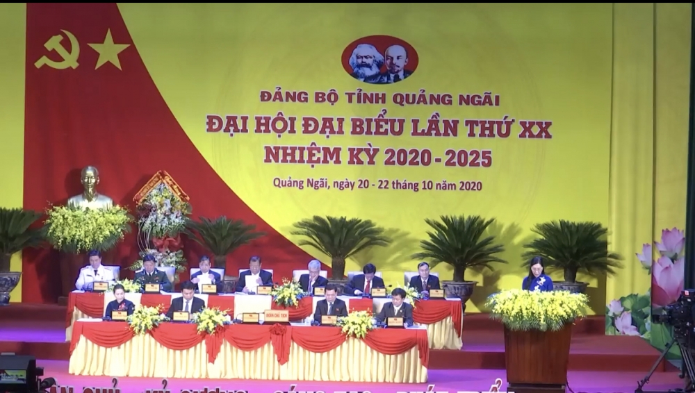 Khai mạc Đại hội đại biểu Đảng bộ tỉnh Quảng Ngãi khoá XX