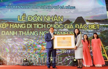 Đà Nẵng đón nhận bằng di tích cấp quốc gia đặc biệt Ngũ Hành Sơn