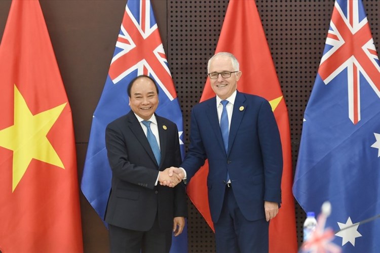 Thủ tướng Nguyễn Xuân Phúc hội đàm với Thủ tướng Australia Malcolm Turnbull