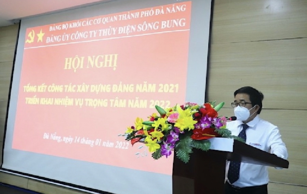 Công ty Thủy điện Sông Bung tổ chức Hội nghị công tác xây dựng Đảng năm 2022