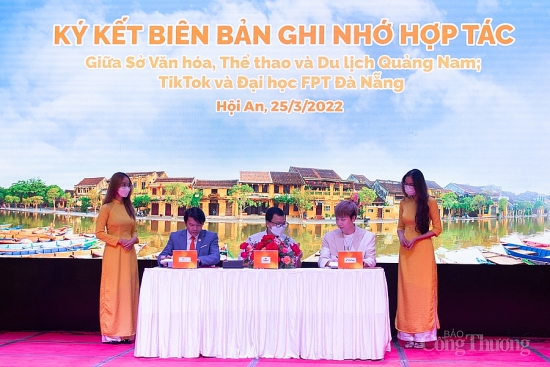 quang ba du lich quang nam tren nen tang tiktok