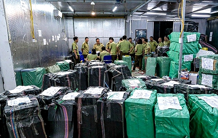 Lào Cai: Lực lượng 389 tăng cường chống buôn lậu, gian lận thương mại