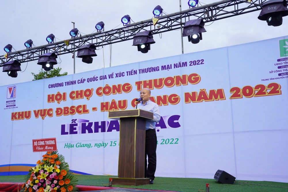 Khai mạc Hội chợ Công Thương khu vực Đồng bằng sông Cửu Long - Hậu Giang 2022