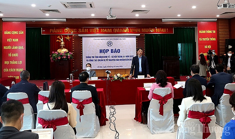 Hà Nội: Các chỉ số phát triển kinh tế xã hội tháng 1/2022 đều tăng so với cùng kỳ