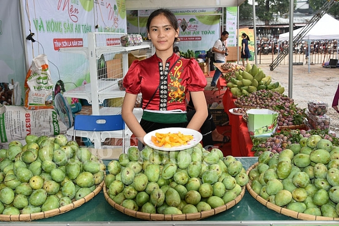 dua trai man va nong san an toan tinh son la ve ha noi