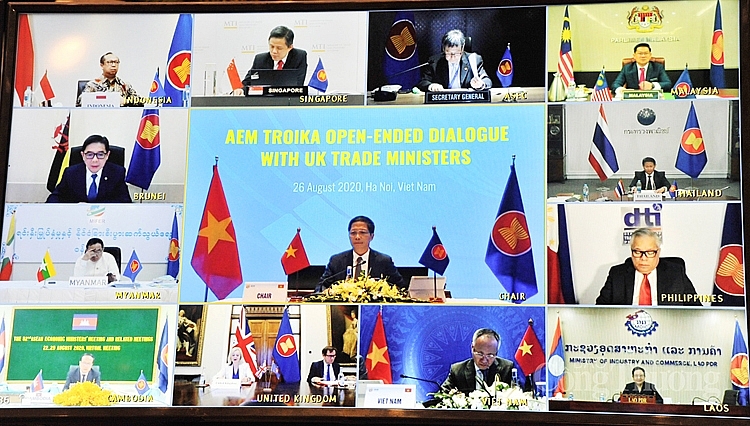 ASEAN   Vương Quốc Anh cam kết  ủng hộ theo đuổi mục tiêu thương mại tự do