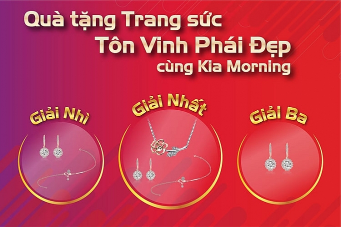 kia morning tang qua trang suc ton vinh phai dep