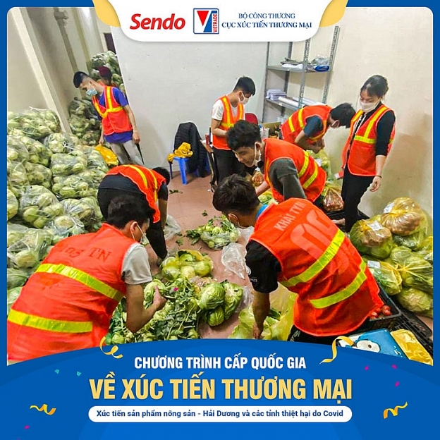 Sendo chung tay hỗ trợ tiêu thụ 25 tấn nông sản Hải Dương sau 6 ngày