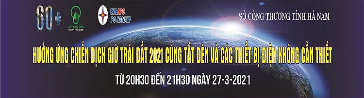 PC Hà Nam triển khai nhiều hoạt động hưởng ứng Giờ Trái đất năm 2021